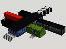 集裝箱房屋作品 HUB 01 三維效果視頻