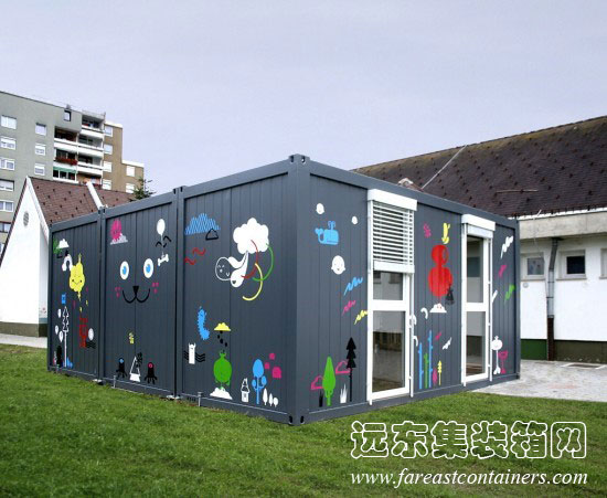 Temporary Kindergarten Ajda,住人集裝箱活動(dòng)房屋,二手集裝箱貨柜