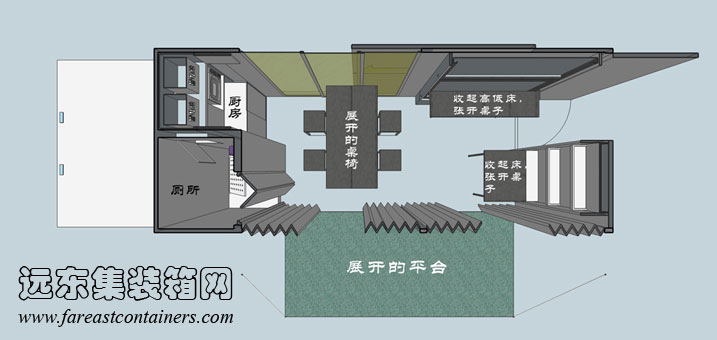 開放集裝箱,集裝箱活動房,二手集裝箱貨柜,住人集裝箱房屋