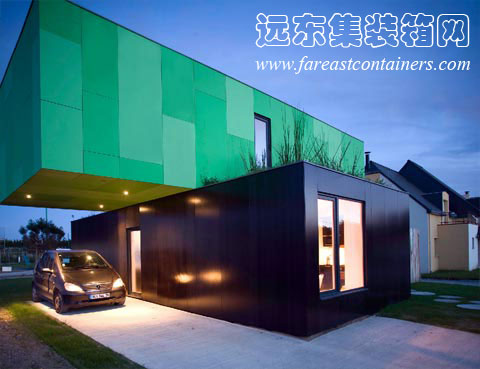 Cross Shape Container Home,集裝箱活動房,集裝箱房屋,集裝箱建筑,集裝箱住宅,住人集裝箱