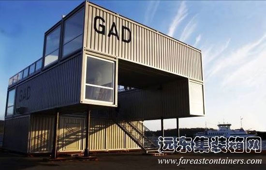 挪威奧斯陸的 GAD 集裝箱畫(huà)廊,集裝箱建筑,集裝箱房屋,集裝箱住宅,集裝箱活動(dòng)房,住人集裝箱