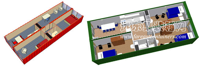 Tempohousing 的多箱體套間,集裝箱房屋,集裝箱建筑,集裝箱住宅,集裝箱活動房,住人集裝箱