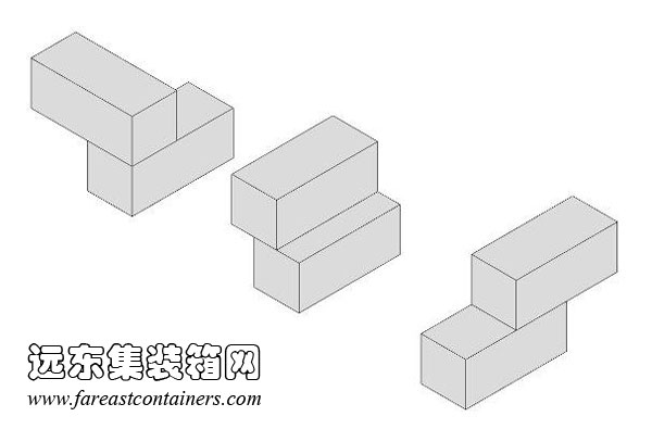 角柱落在梁上的疊放方式,集裝箱房屋,集裝箱建筑,集裝箱住宅,集裝箱活動(dòng)房,住人集裝箱
