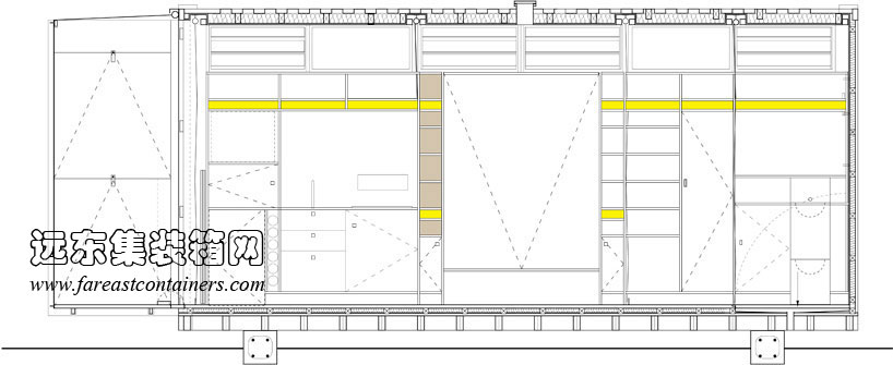 Port-a-bach集裝箱度假屋立面圖,集裝箱住宅,集裝箱建筑,集裝箱房屋,集裝箱活動(dòng)房,住人集裝箱