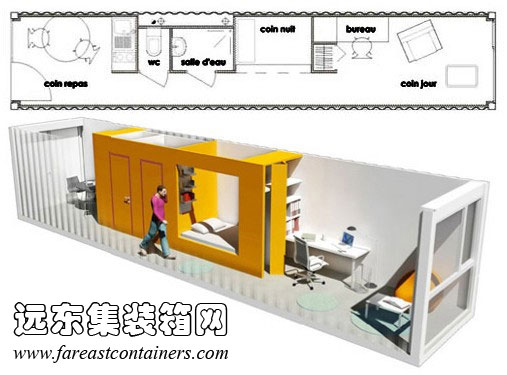 集裝箱學(xué)生宿舍方案（端入式）,集裝箱房屋,集裝箱活動房,住人集裝箱,集裝箱住宅,集裝箱建筑