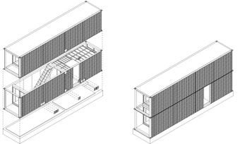 日本橫濱集裝箱海濱公寓立體設(shè)計構(gòu)造圖,集裝箱房屋,集裝箱活動房,住人集裝箱,集裝箱住宅,集裝箱建筑