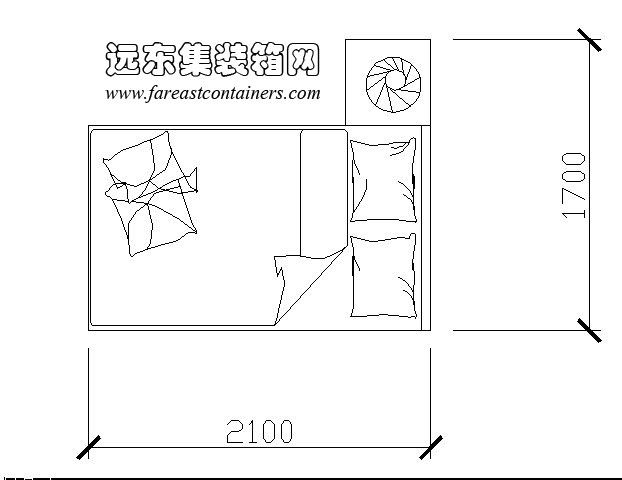 最小1.5米床臥室尺度,活動住宅