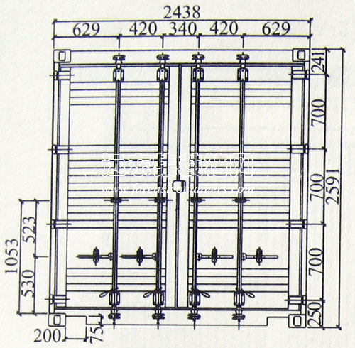 IAA、ICC 集裝箱后端(門)圖