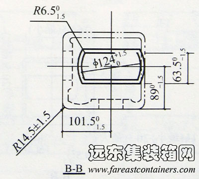 集裝箱右頂角件尺寸