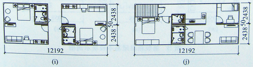 集裝箱房屋基本模塊示例圖