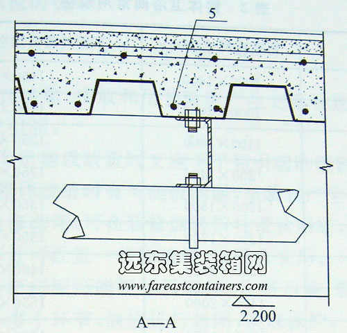 走廊樓板及管線空間設(shè)計(jì)示例,集裝箱組合房屋