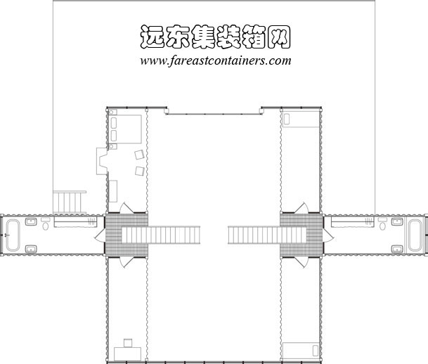 12號集裝箱住宅二層平面圖