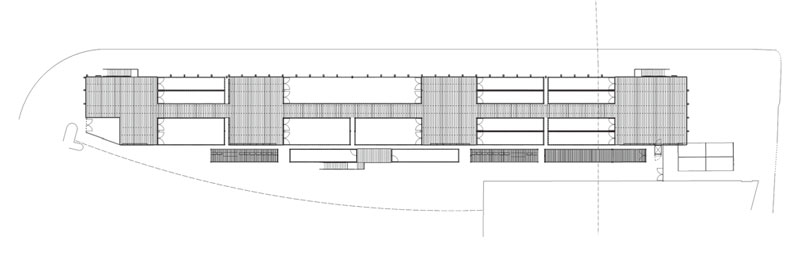 BOXPARK shoreditch 盒子公園集裝箱購物中心二層平面圖