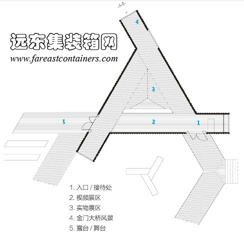 集裝箱建筑： Triskelion 集裝箱美術(shù)館平面圖